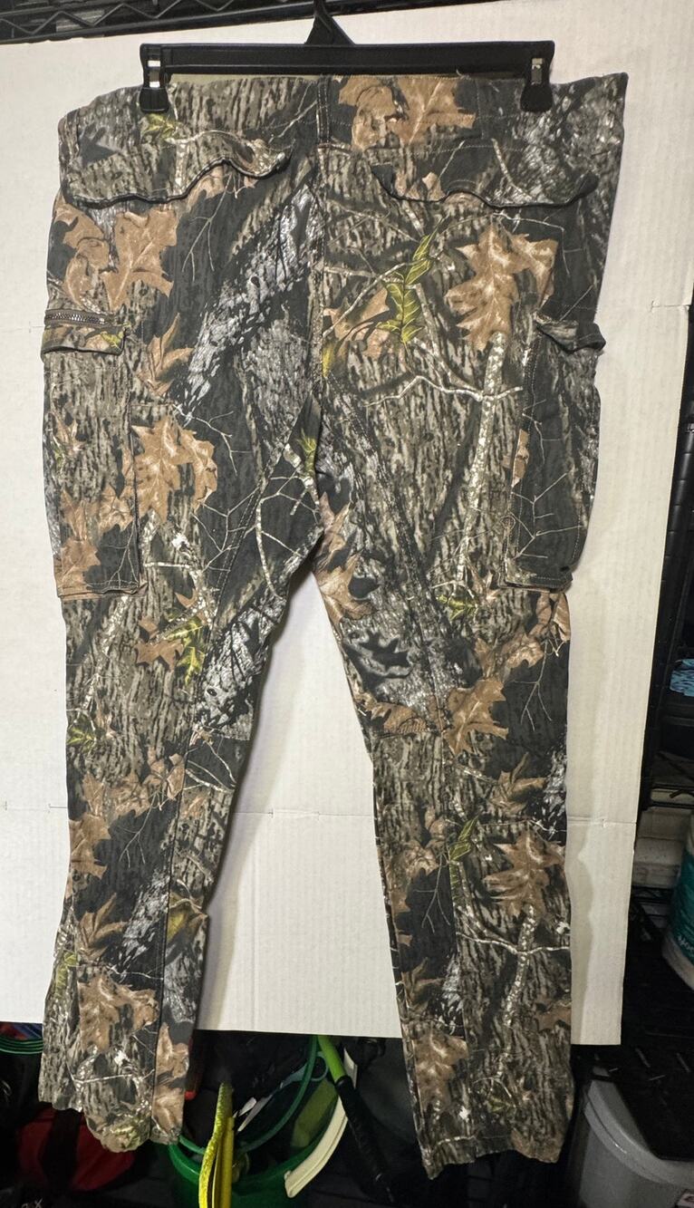 American Stitch Camo Cargo Pants Men's XXL Woodland Hunting Utility